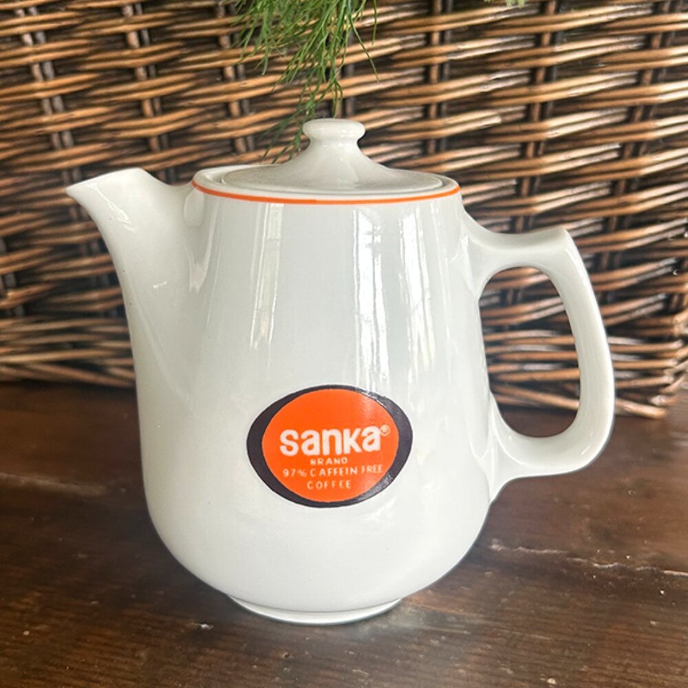 Vintage Sanka Coffee Pot w/lid